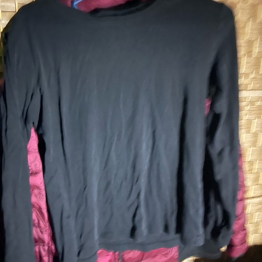 Black Long Sleeve Tee Classic Crew Neck